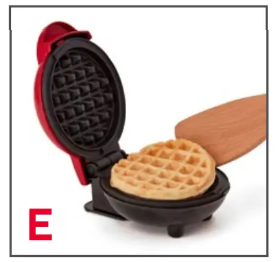 Using mini waffle maker