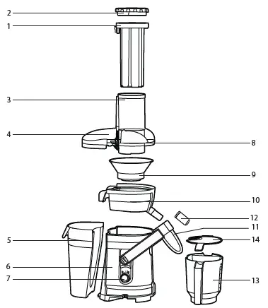 Oster FPSTJE9010-000 Juice Extractor Chute (1)