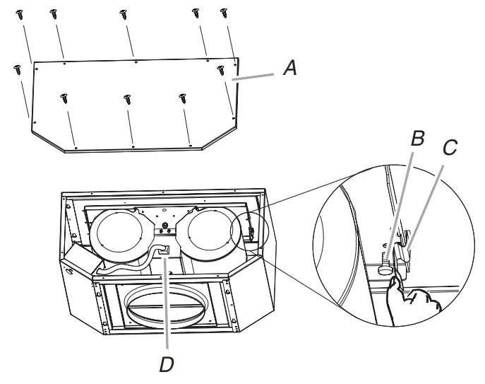 Kitchenaid W10342489G Retractable Pop Up Downdraft Vent System - fig 43