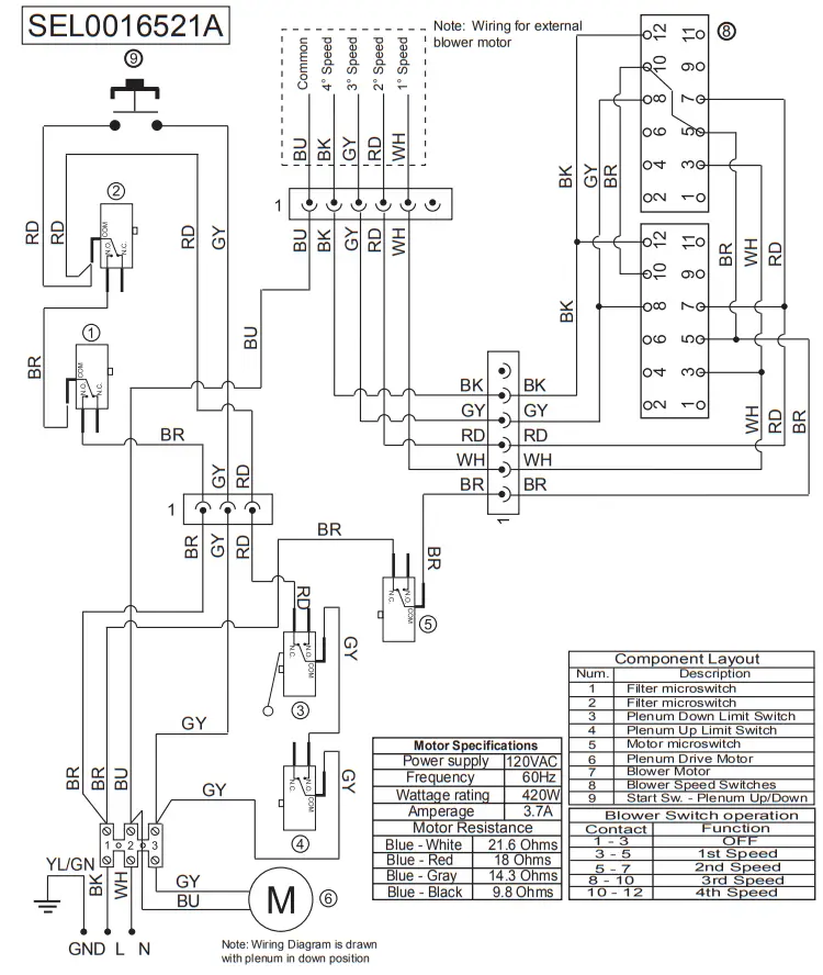 Kitchenaid W10342489G Retractable Pop Up Downdraft Vent System - fig 54