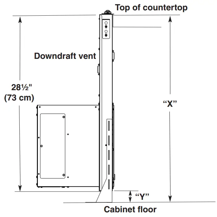 Kitchenaid W10342489G Retractable Pop Up Downdraft Vent System - fig 9