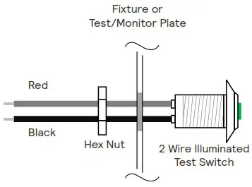 bodine BSL10T3 Self Testing Emergency LED Driver - TEST SWITCH