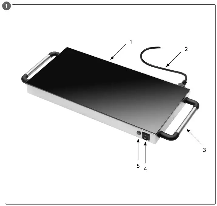 Bright 021323 Keep-Warm Hob Instruction Manual - Product overview