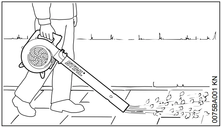 STIHL BG 50 Gas Powered Handheld Blower - Fig 1