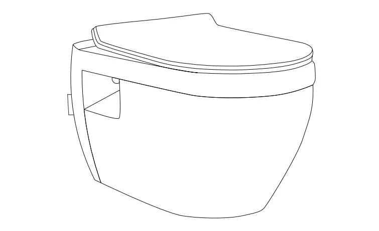 HD427WH Wall Hung Toilet