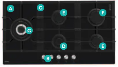 esatto-ECGG604W-ECGG905W-Gas-on-Glass-Cooktop-2