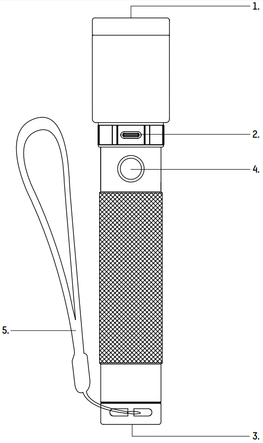 ANSMANN T400FR High Quality Rechargeable Torch - FIGURE 2