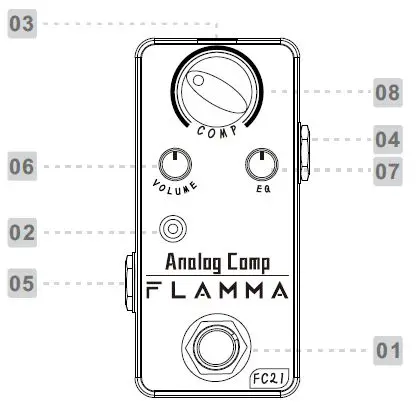 FLAMMA FC21 Analog Comp Pedal-1