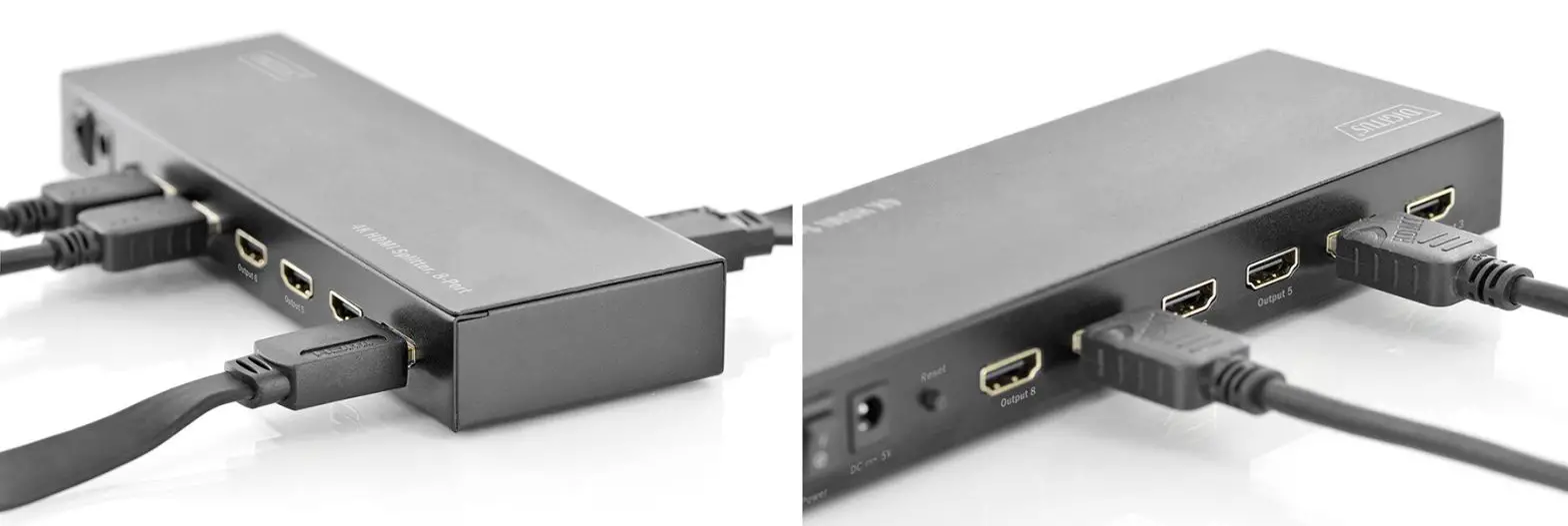 DIGITUS DS-43303 4K HDMI Splitter, 8-Port - Panel Description 1