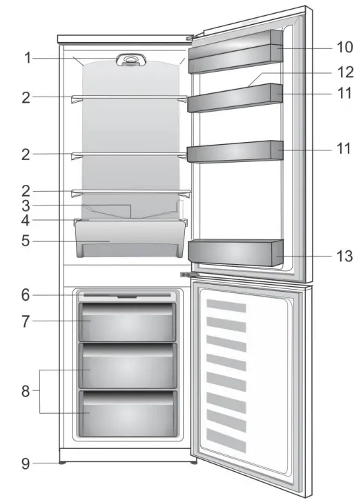 beko CS234030 Refrigerator Freezer-fig2