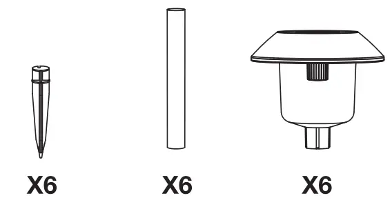 XANLITE PACK6SO1017 6 Solar Beacons - icon