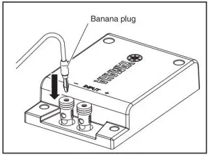FIG 20 When using a banana plug