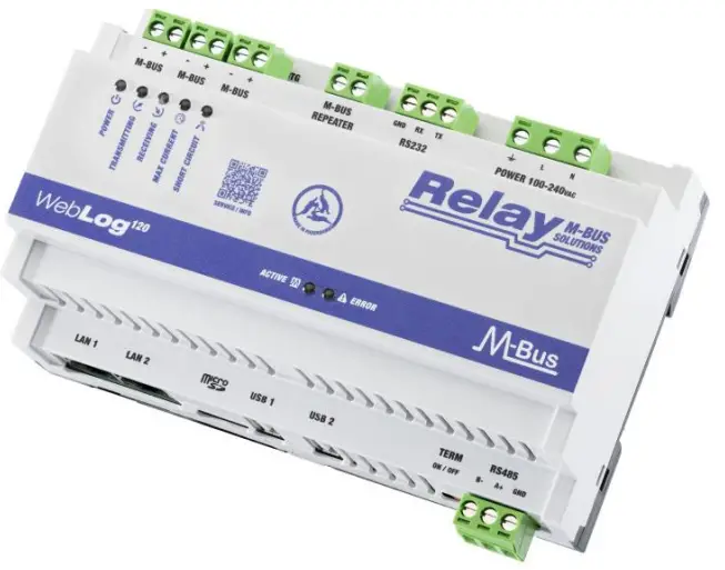 Relay WebLog 120 M-Bus Data Logger