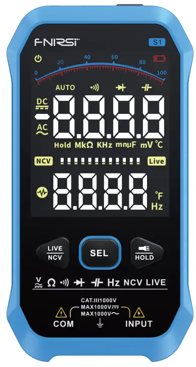 FNIRSI-S1 Digital Multimeter Instruction Manual FNIRSI-S1 Digital Multimeter