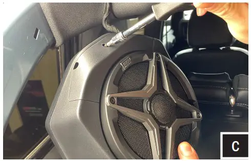 SSV WORKS BR-B65 2021 Ford Bronco 6 5 Inch Rear Speaker Pod Add Ons - INSTALLATION 3