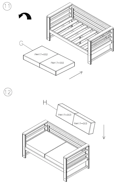 ASHLEY P417-835 Furniture Loveseat with Cushion 9