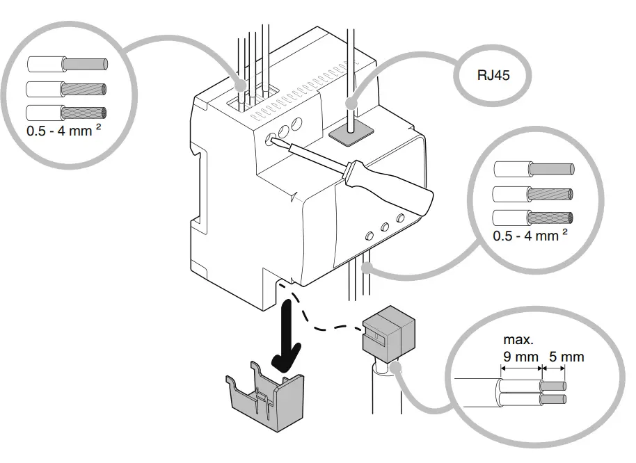 Schneider-Electric-MTN6725-0101-SpaceLogic-KNX-DALI-Gateway-fig-4