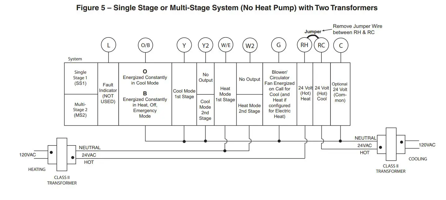 EMERSON 1F85-0477 Blue 4” Universal Thermostat Instruction Manual - Figure 5