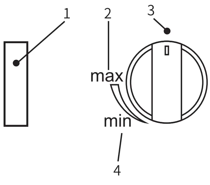 CAMEC 051859 RV Gas Hob with Glass Lid - Switches