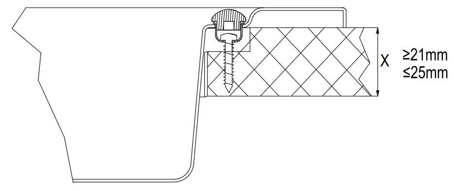 CAMEC 051859 RV Gas Hob with Glass Lid - cabinet