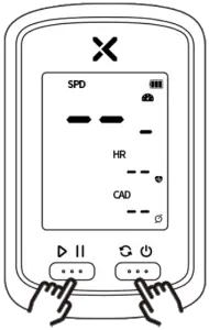 XOSS G+ - ANT+ Sensors Connection 2