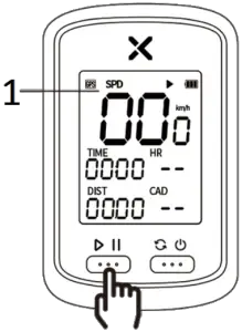 XOSS G+ - GPS location 2