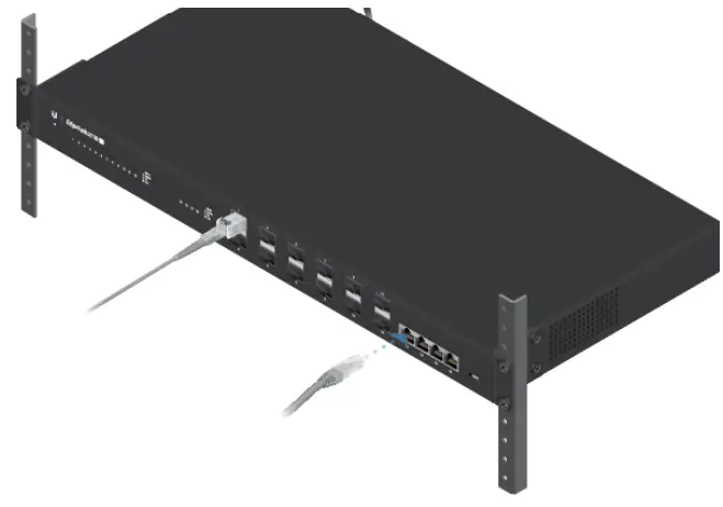 UBIQUITI ES 16 XG EdgeSwitch - Connecting RJ45