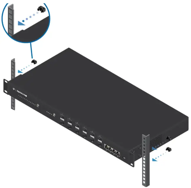 UBIQUITI ES 16 XG EdgeSwitch - Mounting in2 a Rack