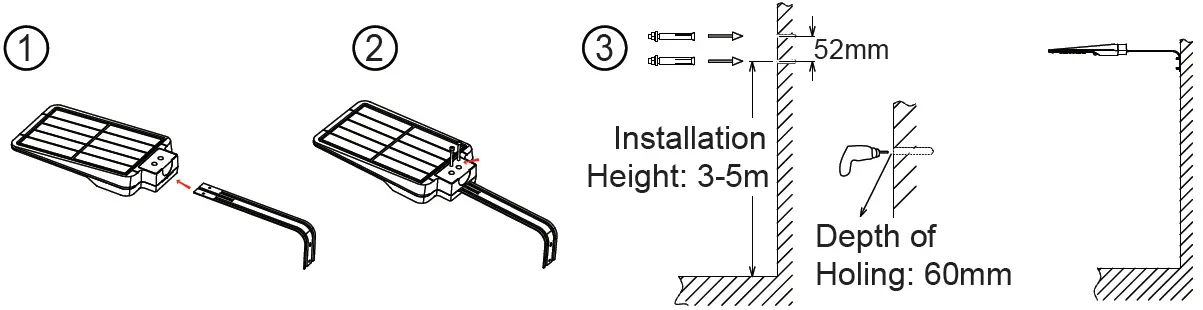 V-TAC VTST15 LED Lamp installation