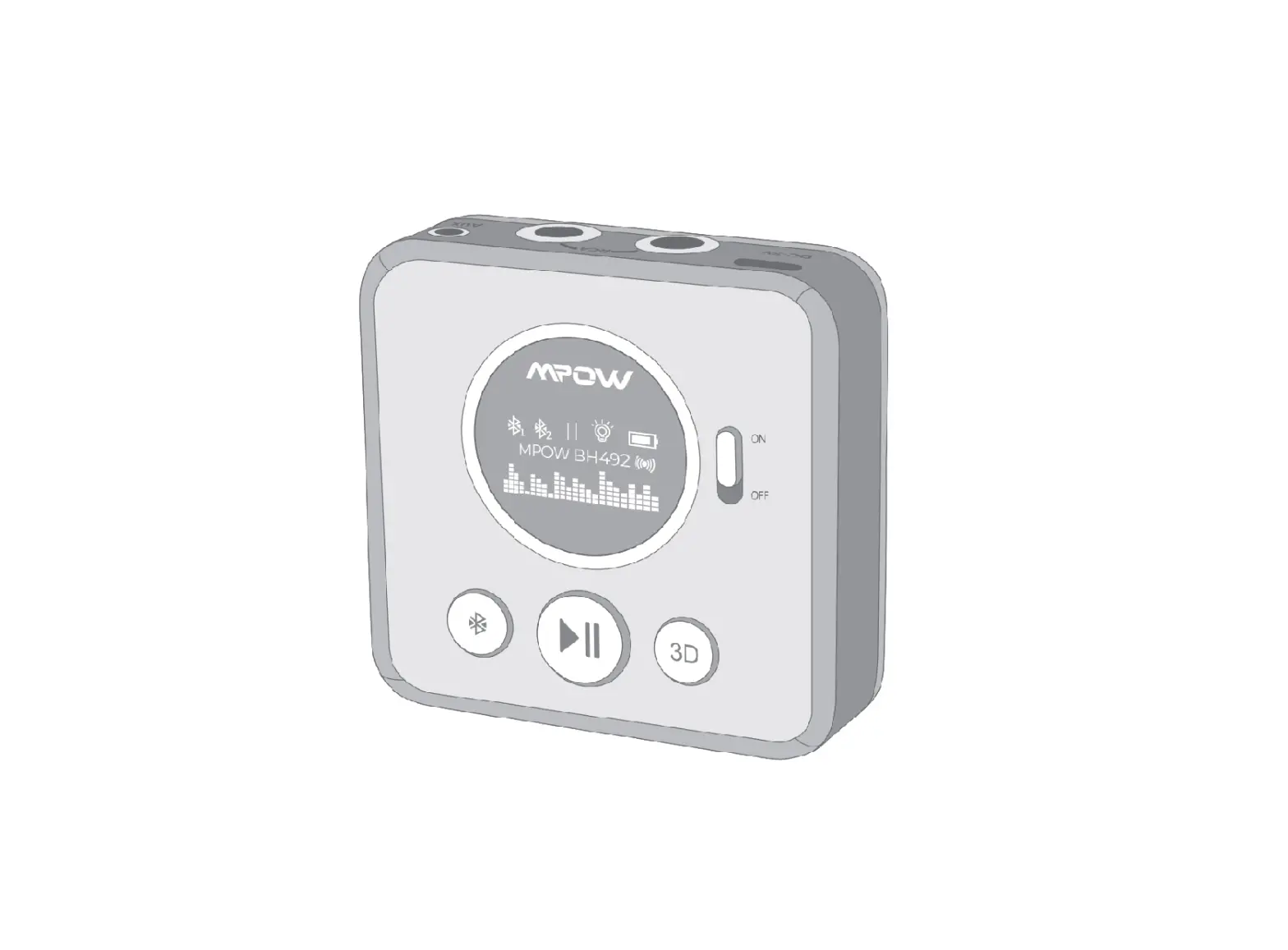 Mpow Bh492a Wireless Music Receiver With Screen & Noise Isolator User Manual