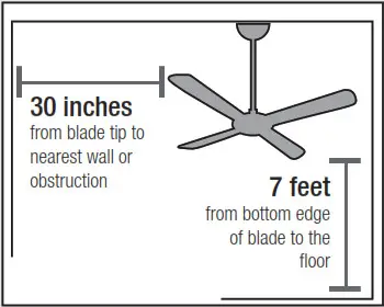 Hunter 51414 Woodfield 52-Inch Indoor Ceiling Fan - Check the room dimensions