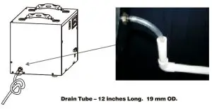 ALORAIR Sentinel HD55 Basement Crawl Space Dehumidifier - DRAIN TUBE