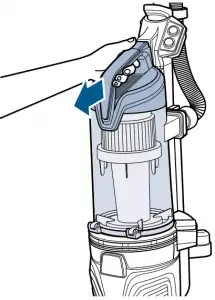 Emptying-Bissell-2790-Dirt-Tank