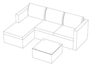 kogan SLROBTLSTGA Robertson Lounge Set User Guide