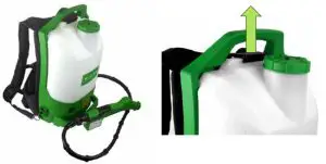 VICTORY VP300ES Cordless Electrostatic Back Sprayer - tank