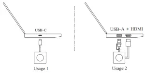 Lenovo W20 Wireless Transmitter Receiver - Screen projection