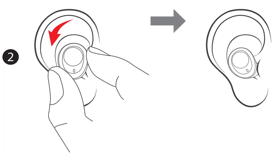 J2 Group XT100 True Wireless Earbuds - ear tips