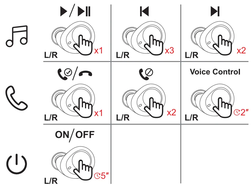 J2 Group XT100 True Wireless Earbuds - icon