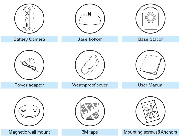 wansview B1T1 1080p Indoor and Outdoor Home Security Camera - fig