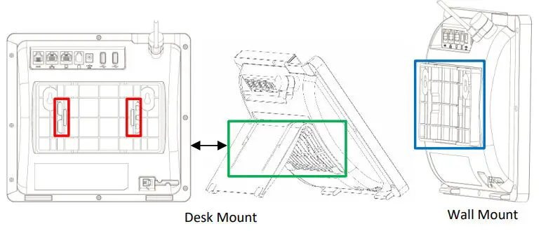 ac audiocodes AudioCodes 450HD and C450HD I - Mounting the Phone on a Desktop or Wall
