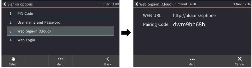 ac audiocodes AudioCodes 450HD and C450HD I - Signing in 3