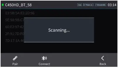 ac audiocodes AudioCodes 450HD and C450HD I - The Phone Starts Scanning for Bluetooth devices