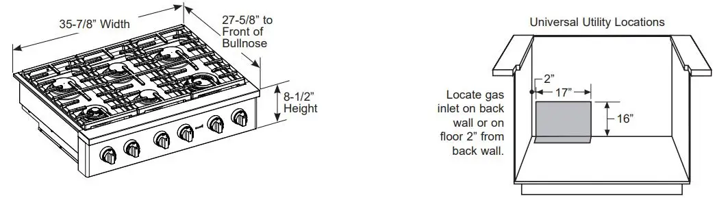 CAFE CGU366 36 Inch Professional Rangetop 4