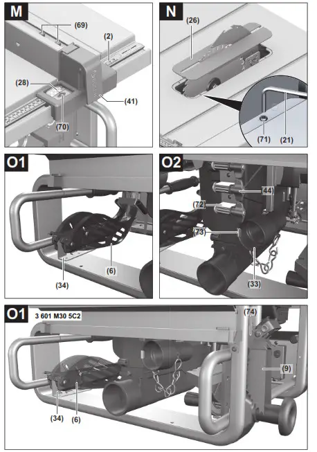 BOSCH GTS 10 J Professional Table Saw- 11