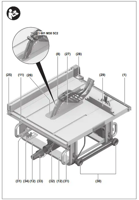 BOSCH GTS 10 J Professional Table Saw- 2