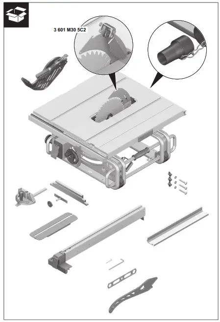 BOSCH GTS 10 J Professional Table Saw- 3