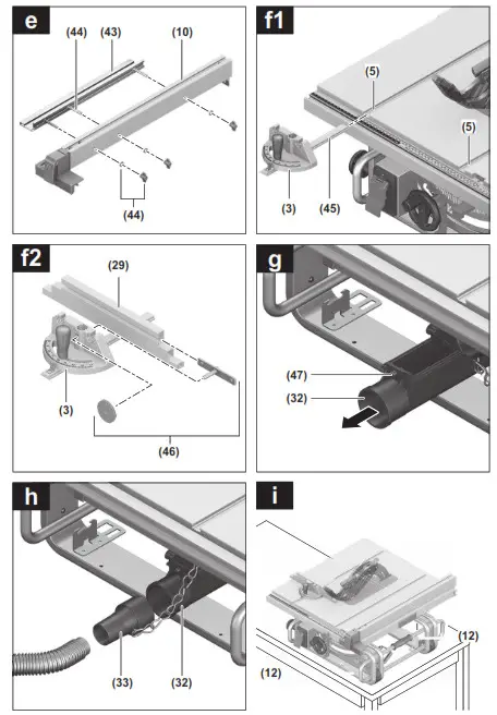 BOSCH GTS 10 J Professional Table Saw- 5