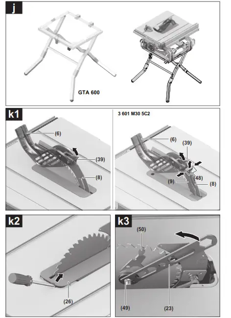 BOSCH GTS 10 J Professional Table Saw- 6