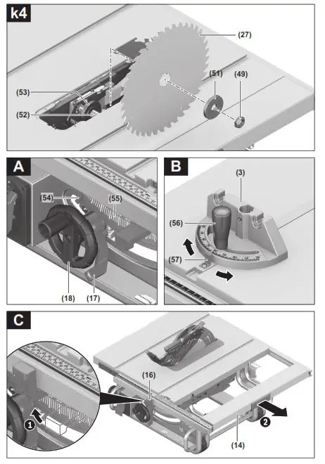 BOSCH GTS 10 J Professional Table Saw- 7