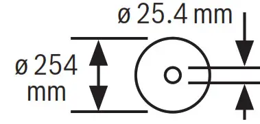 BOSCH GTS 10 J Professional Table Saw- dimensions